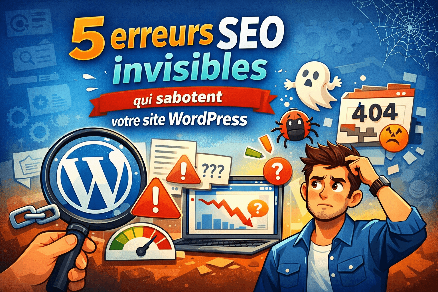 Erreur SEO : 5 pièges fréquents sur WordPress que même les bons sites commettent